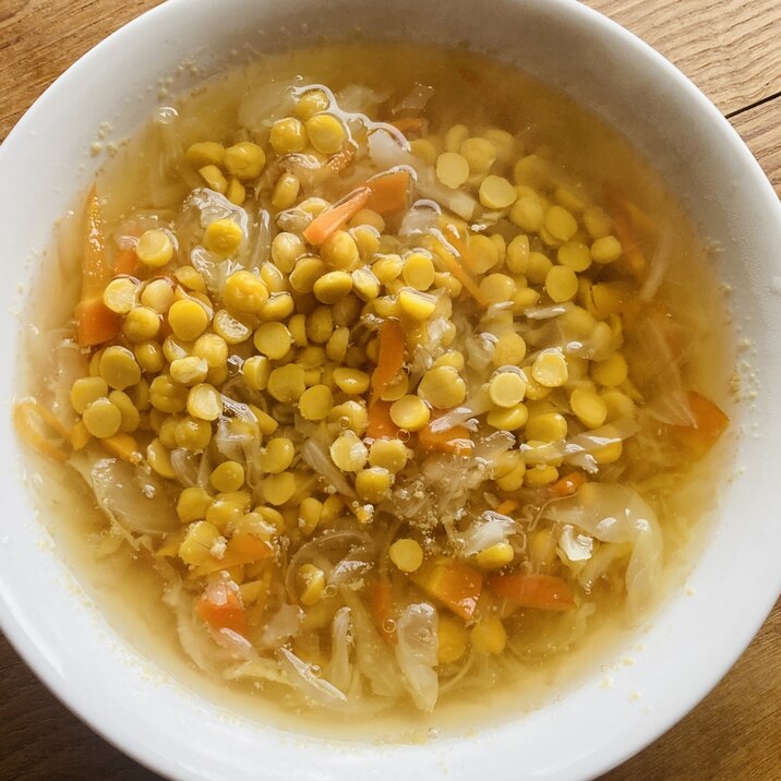レンズ豆の和風野菜スープ